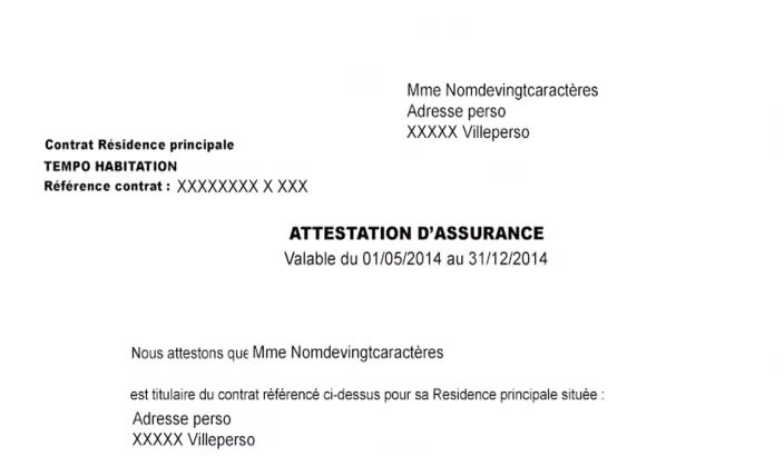 attestation assurance en ligne